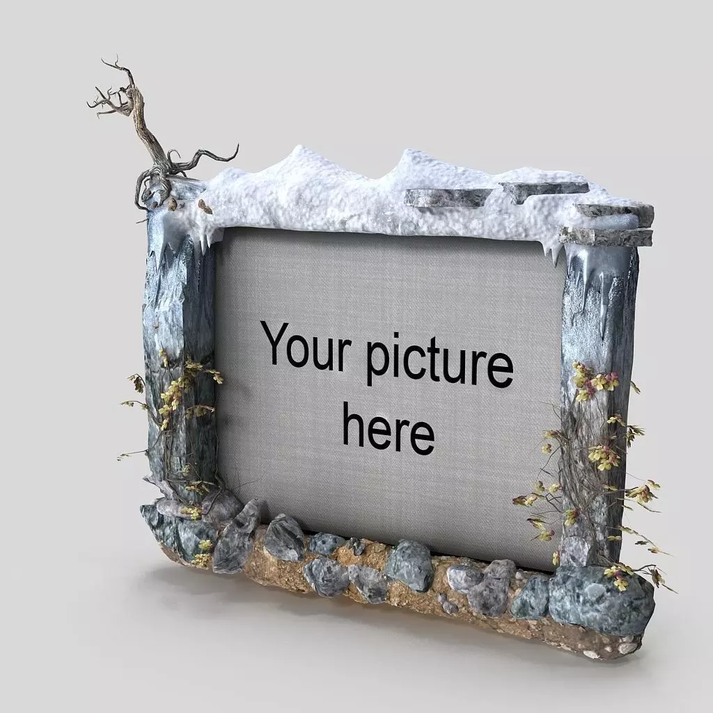 Ground picture frame 3D model_0