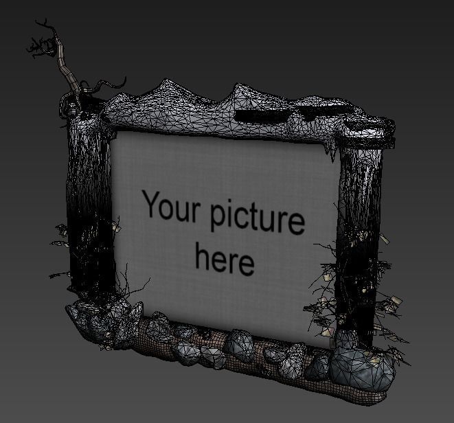 Ground picture frame 3D model CGTrader