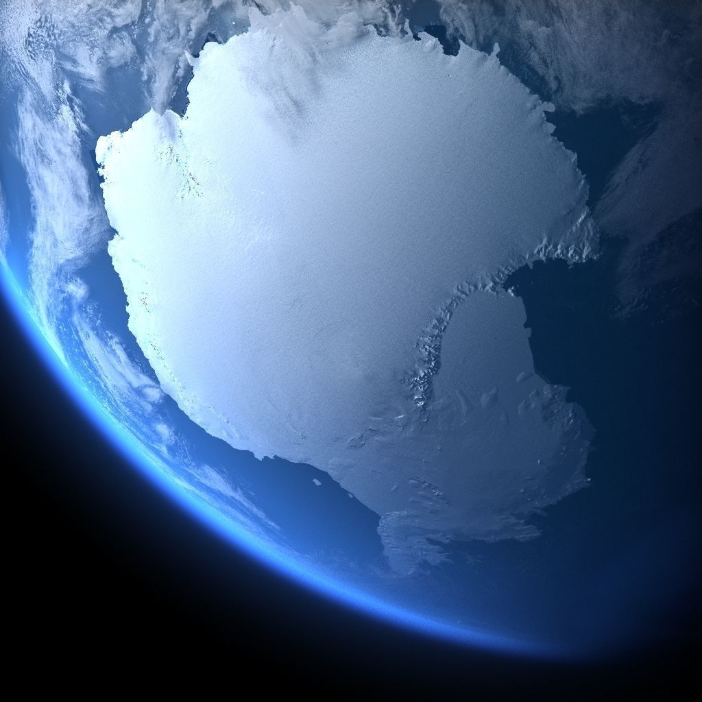 Earth in January 3D model_5