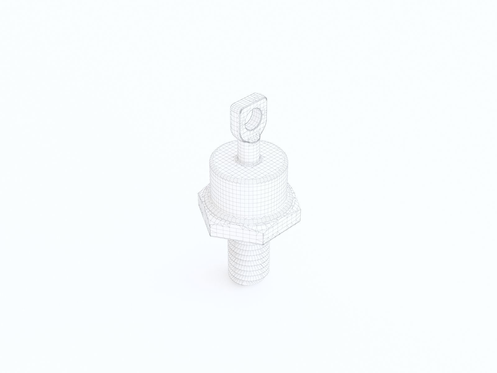 Diode metal screw 3D model_1