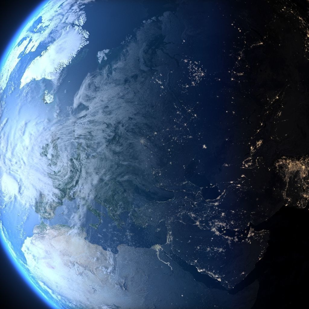 Earth in July 3D model_3