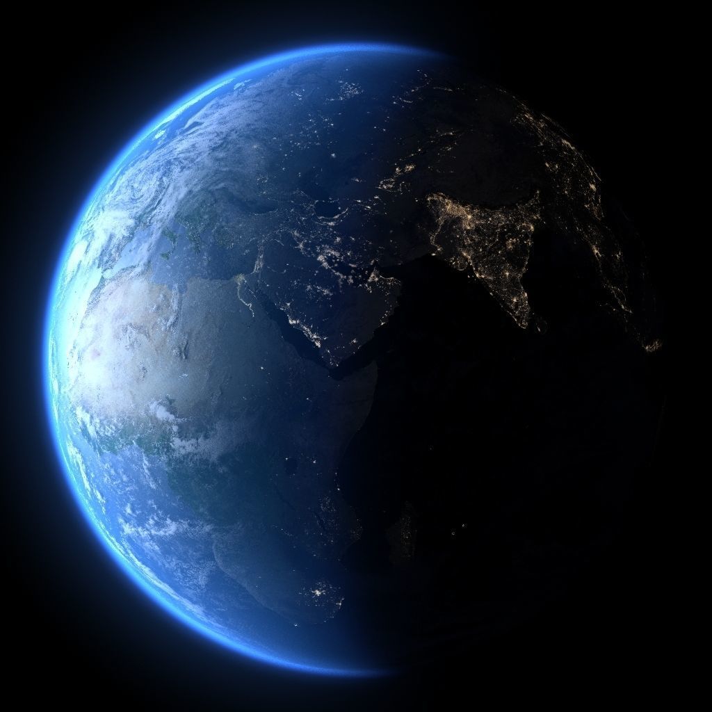 Earth in July 3D model_1