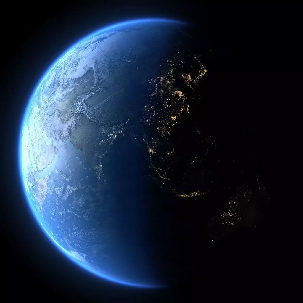 Earth in July 3D model_0