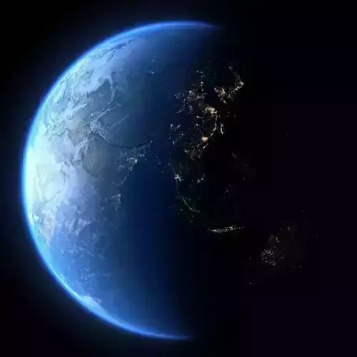 Earth in July 3D model