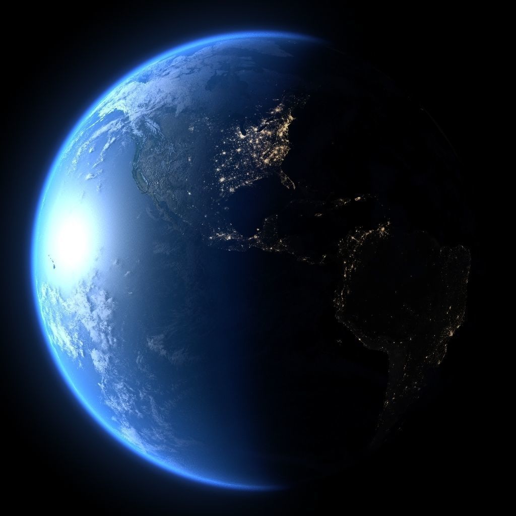 Earth in July 3D model_2