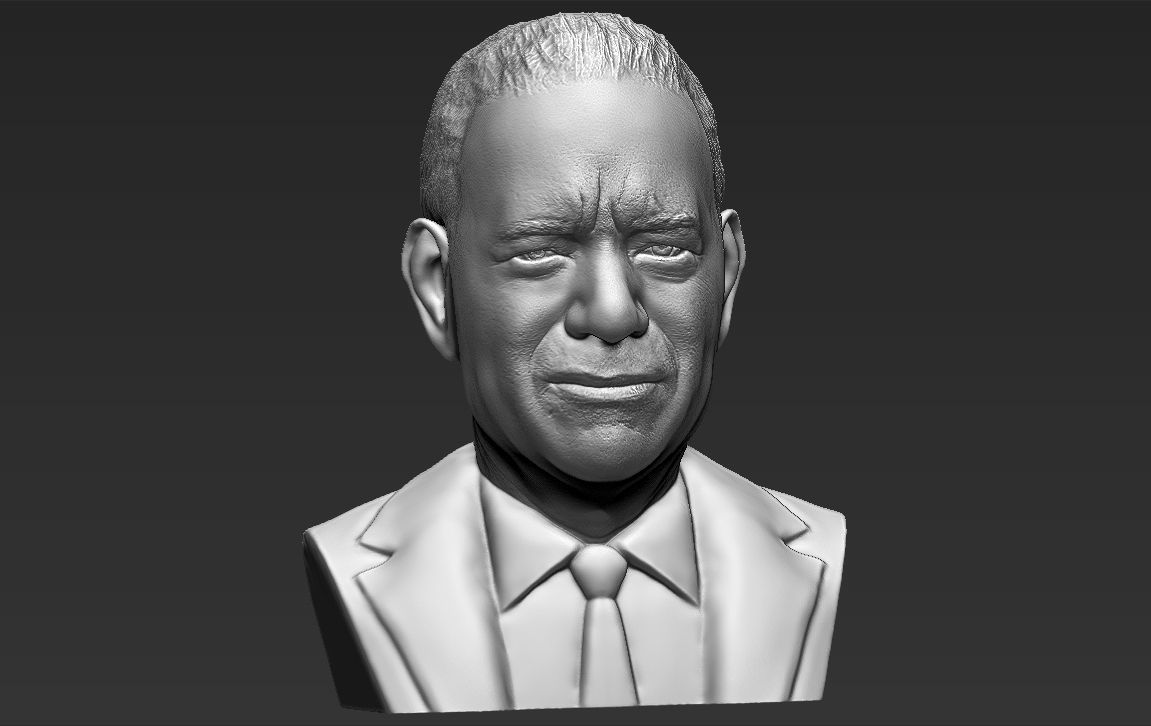 Tom Hanks bust 3D printing ready stl obj formats 3D print model_13