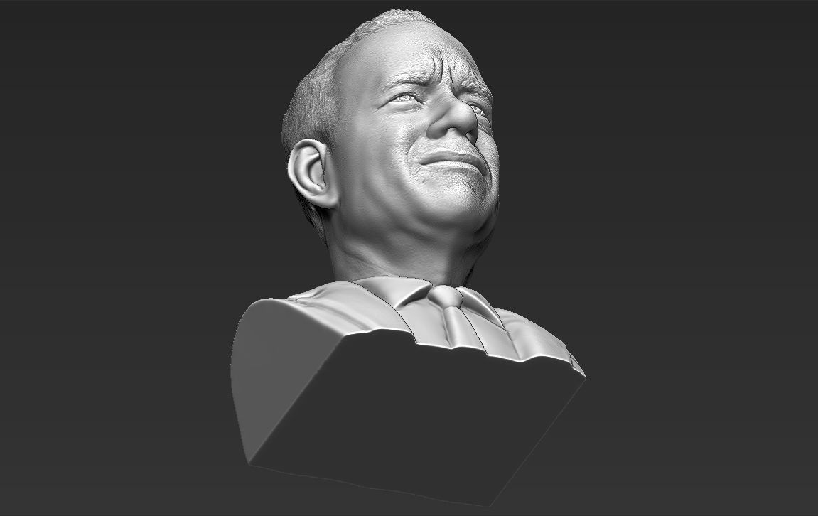 Tom Hanks bust 3D printing ready stl obj formats 3D print model_18