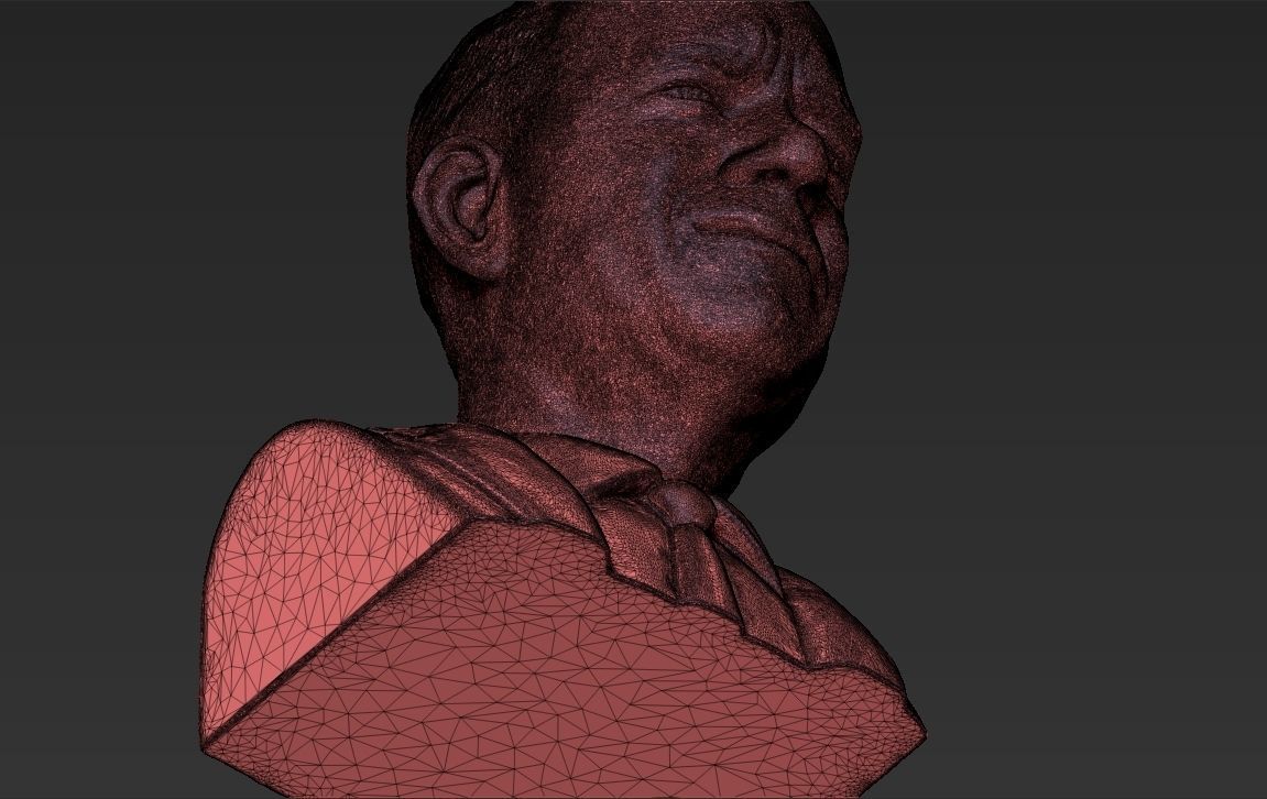 Tom Hanks bust 3D printing ready stl obj formats 3D print model_32