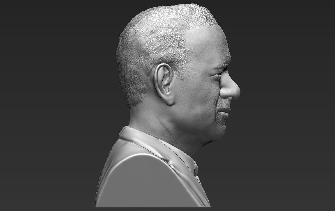 Tom Hanks bust 3D printing ready stl obj formats 3D print model_10