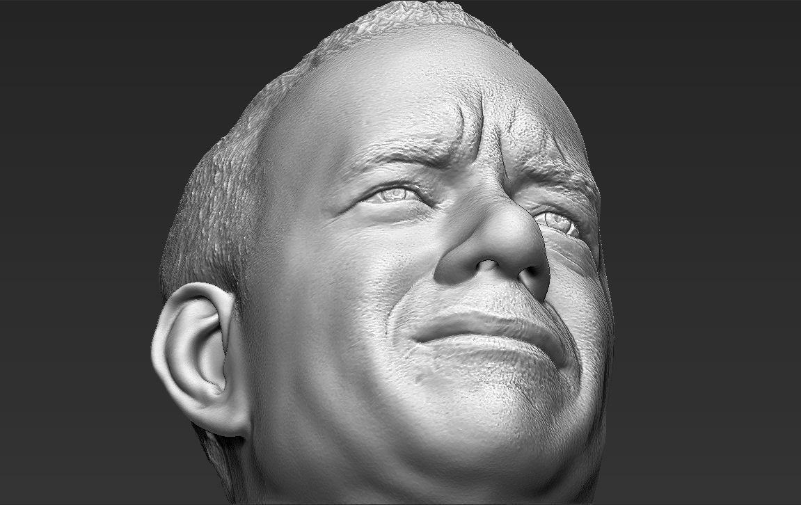 Tom Hanks bust 3D printing ready stl obj formats 3D print model_23