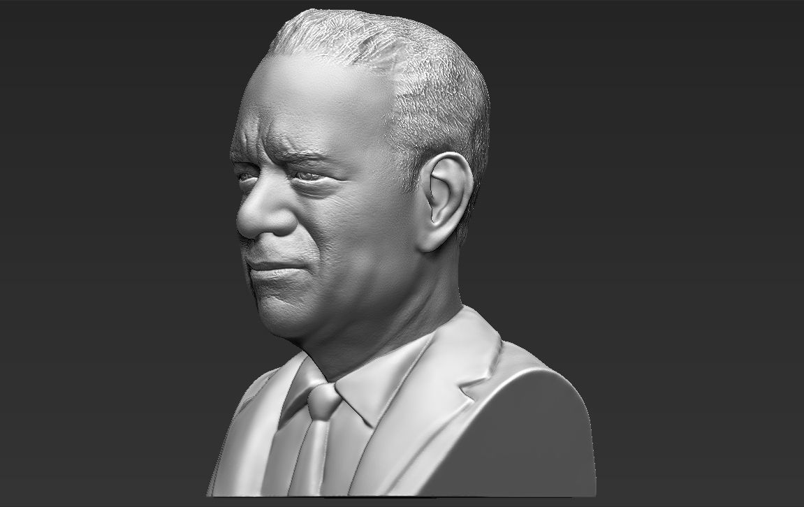Tom Hanks bust 3D printing ready stl obj formats 3D print model_2