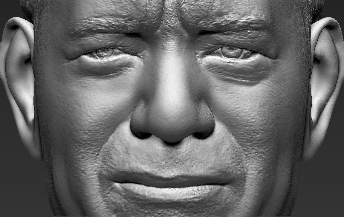 Tom Hanks bust 3D printing ready stl obj formats 3D print model_27