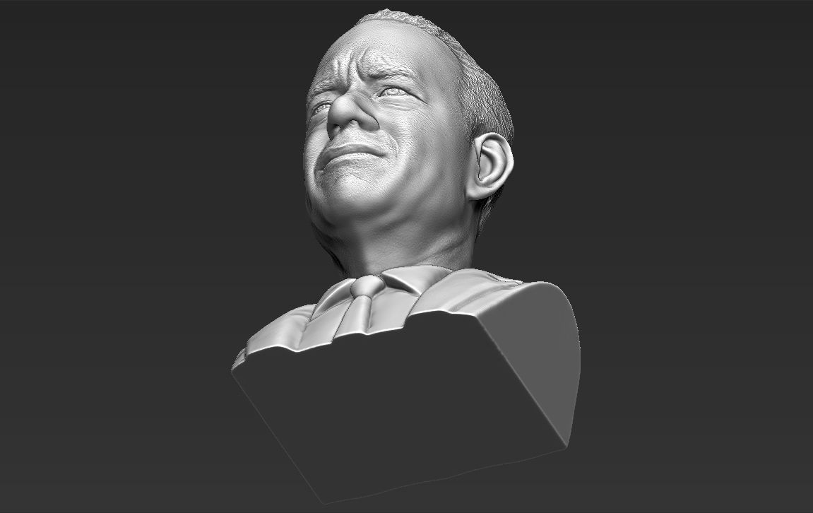 Tom Hanks bust 3D printing ready stl obj formats 3D print model_19