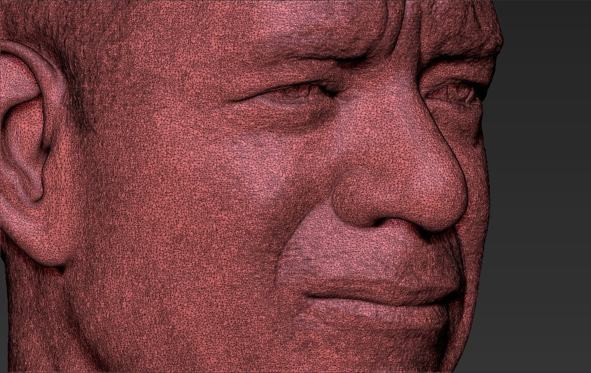 Tom Hanks bust 3D printing ready stl obj formats 3D print model_31