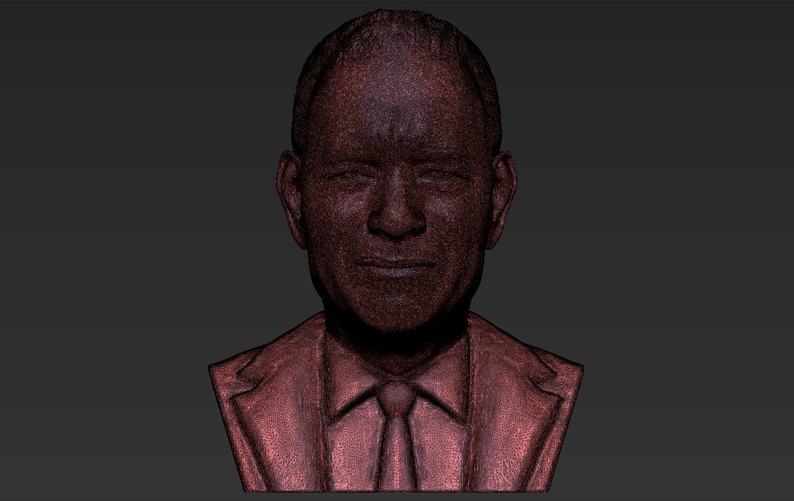 Tom Hanks bust 3D printing ready stl obj formats 3D print model_33