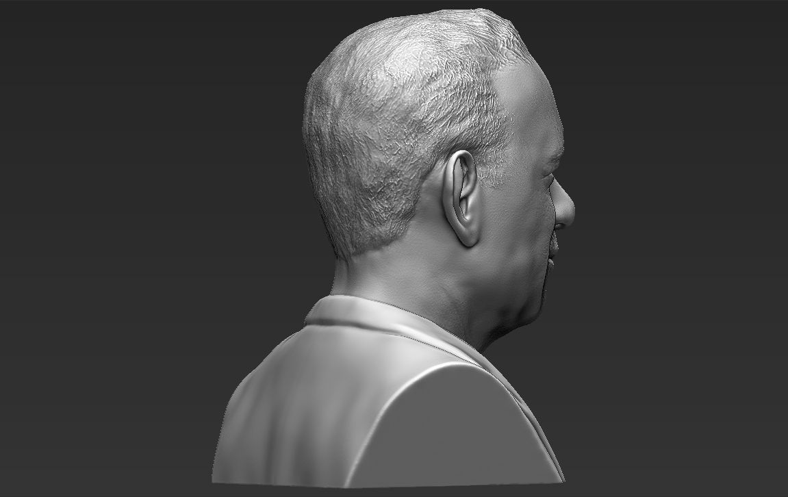 Tom Hanks bust 3D printing ready stl obj formats 3D print model_9