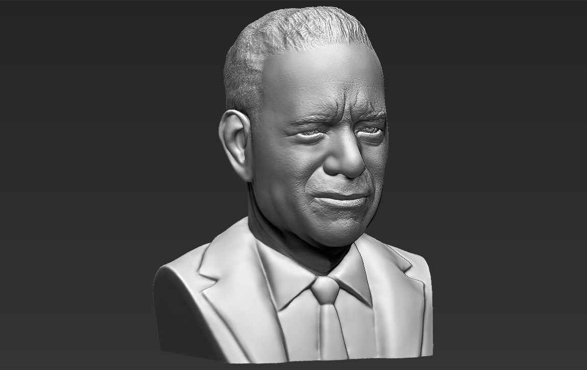 Tom Hanks bust 3D printing ready stl obj formats 3D print model_12