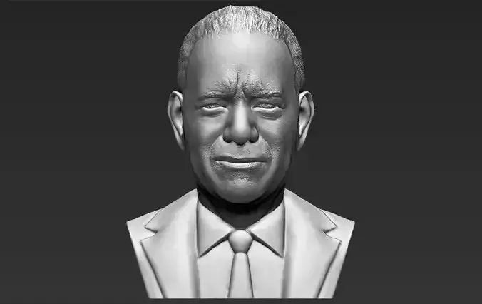 Tom Hanks bust 3D printing ready stl obj formats 3D print model