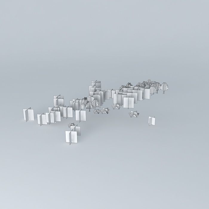 forest with trees Free 3D model_4