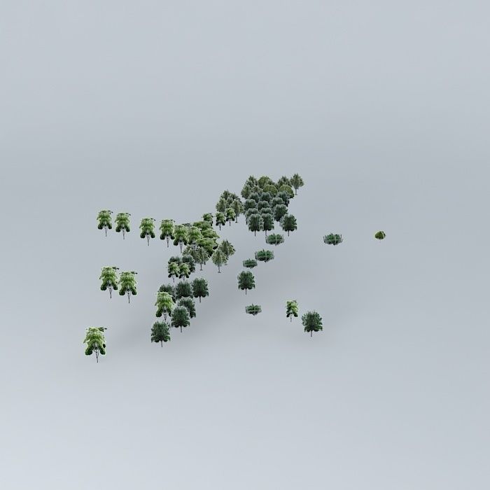 forest with trees Free 3D model_2