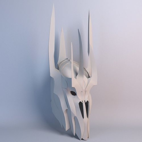 Sauron Helmet Lowpoly Model Low-poly 3D model