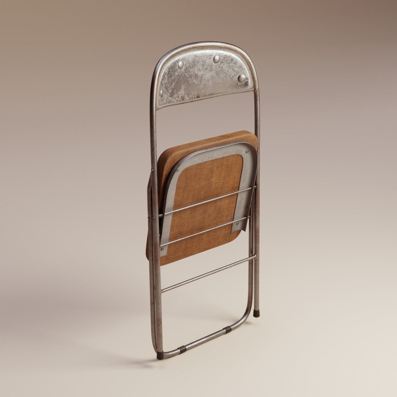 Folding chair 3D model_3