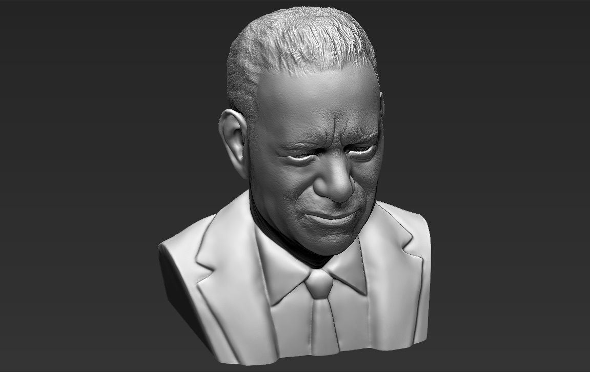 Tom Hanks bust ready for full color 3D printing 3D print model_35