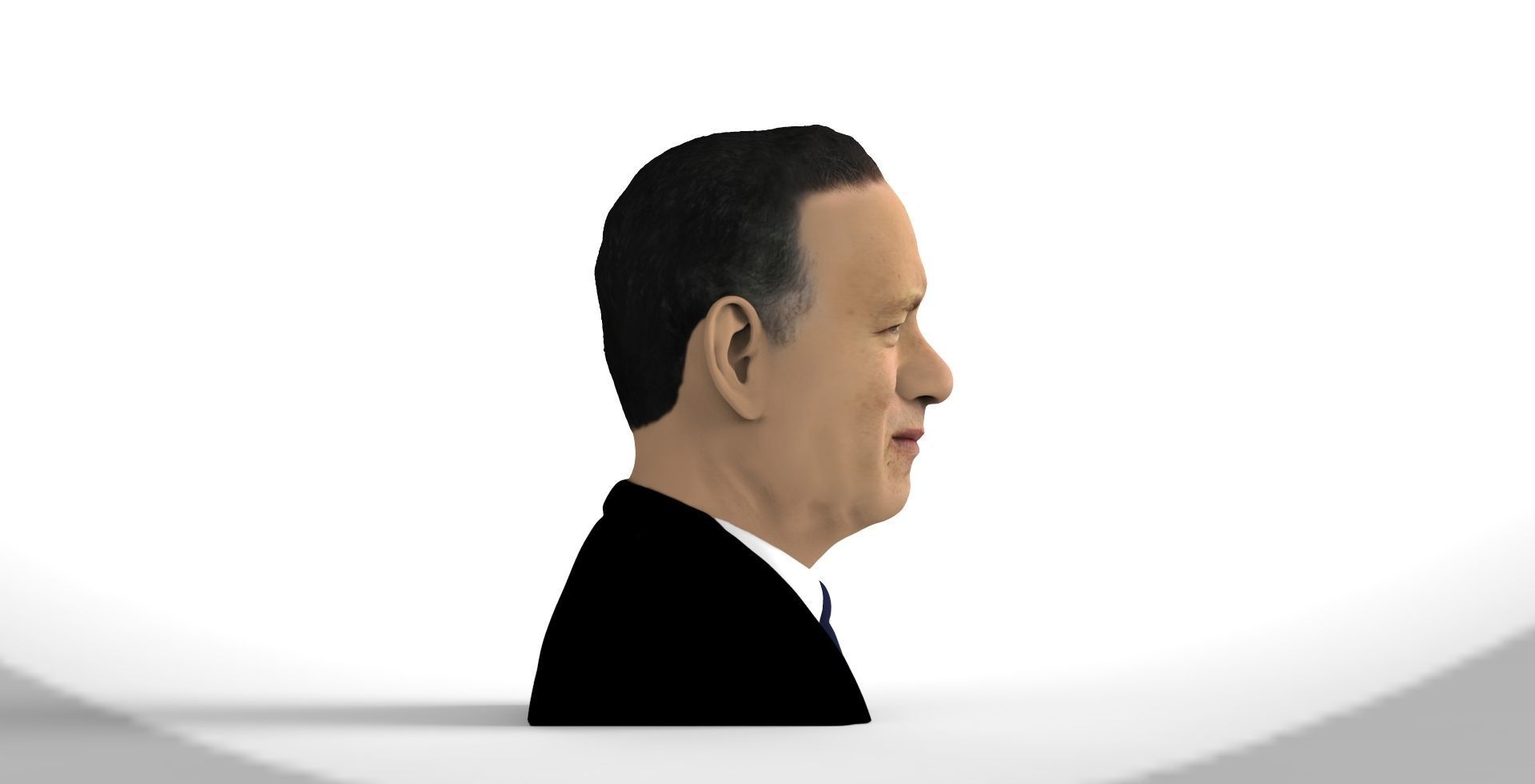 Tom Hanks bust ready for full color 3D printing 3D print model_8