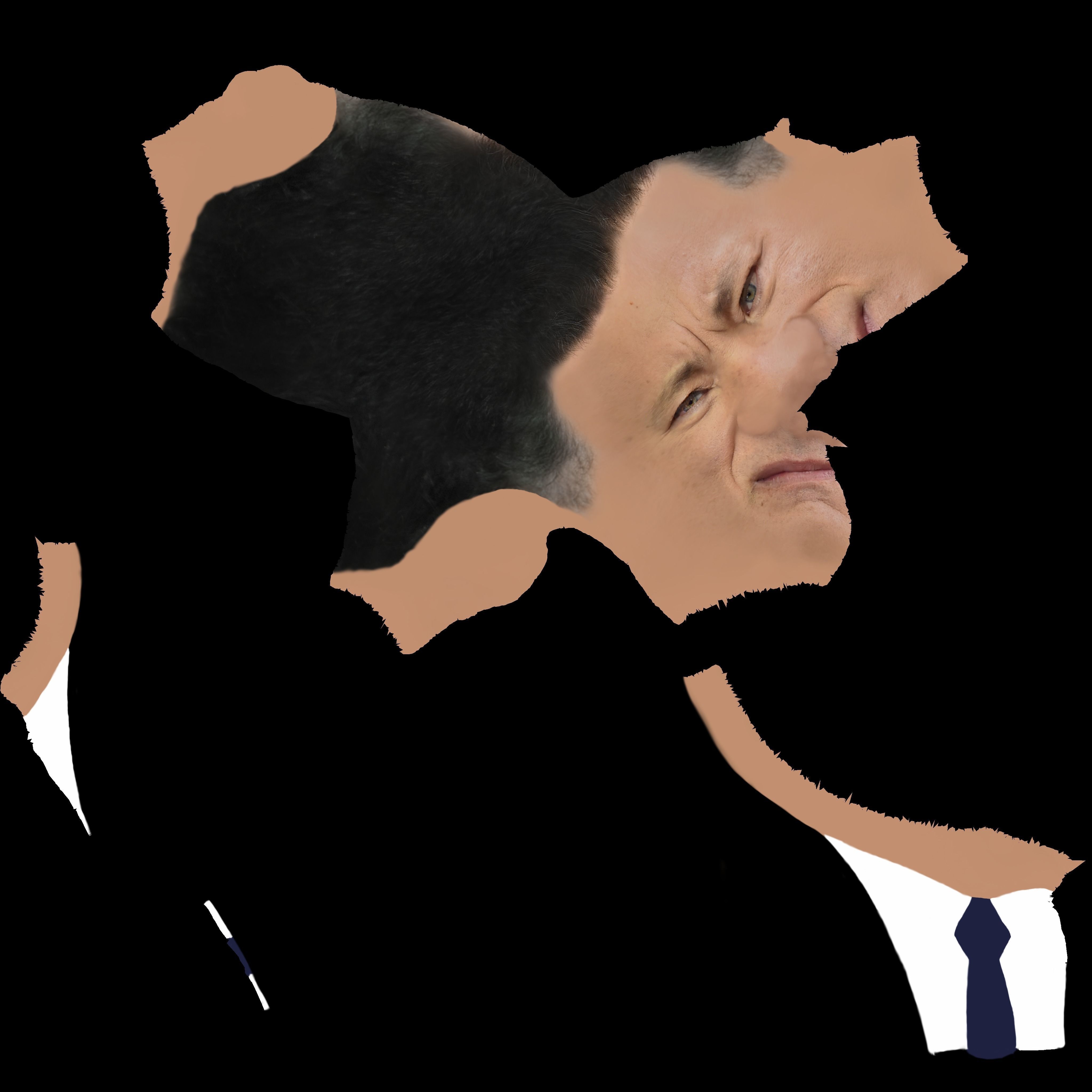 Tom Hanks bust ready for full color 3D printing 3D print model_25