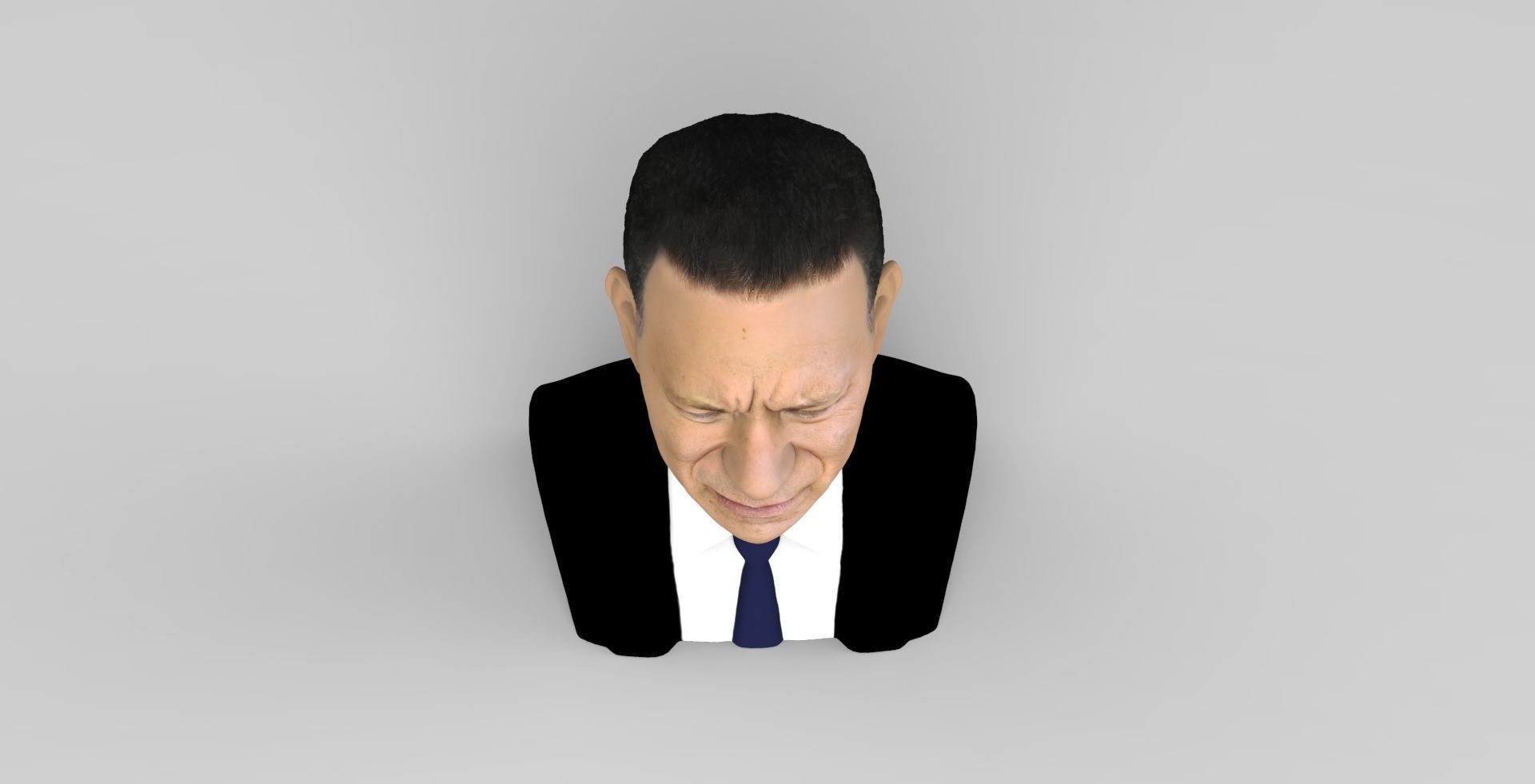 Tom Hanks bust ready for full color 3D printing 3D print model_14