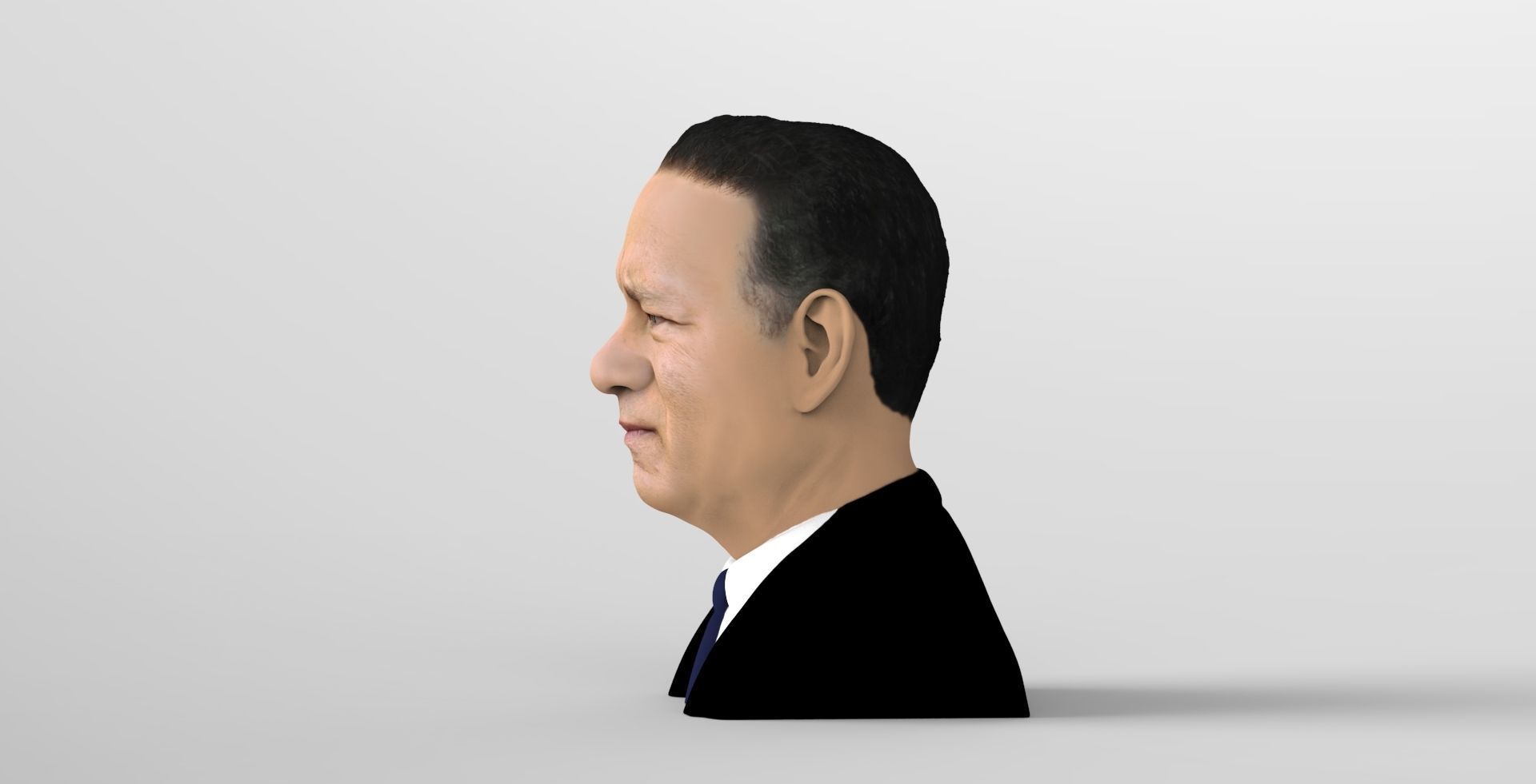 Tom Hanks bust ready for full color 3D printing 3D print model_3
