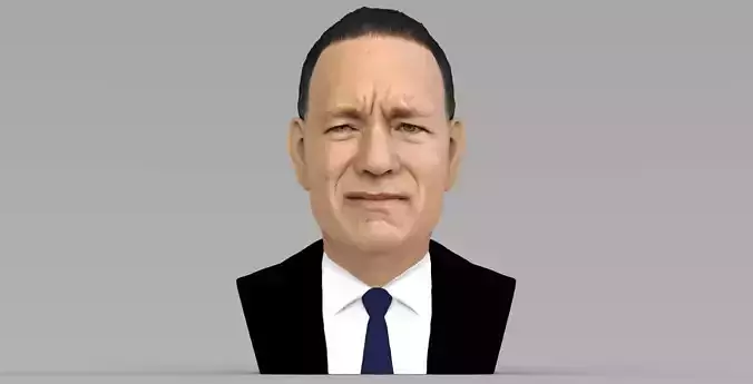 Tom Hanks bust ready for full color 3D printing 3D print model