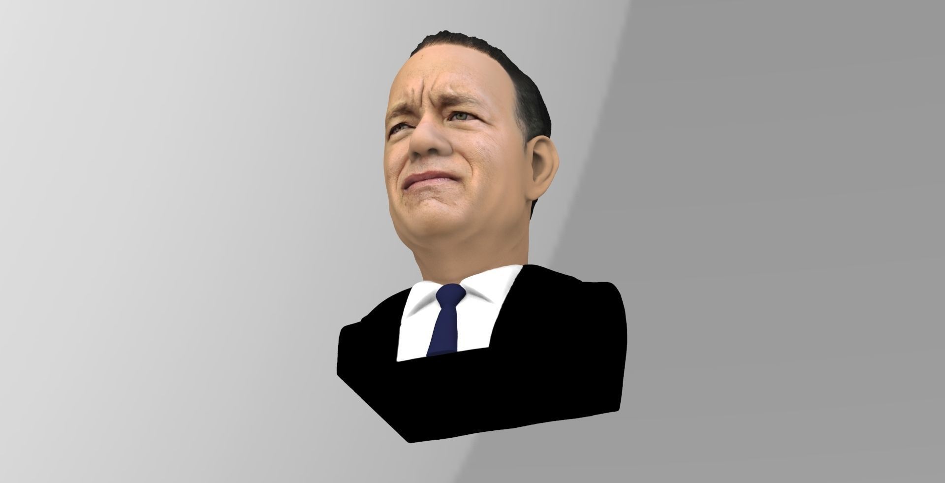Tom Hanks bust ready for full color 3D printing 3D print model_18