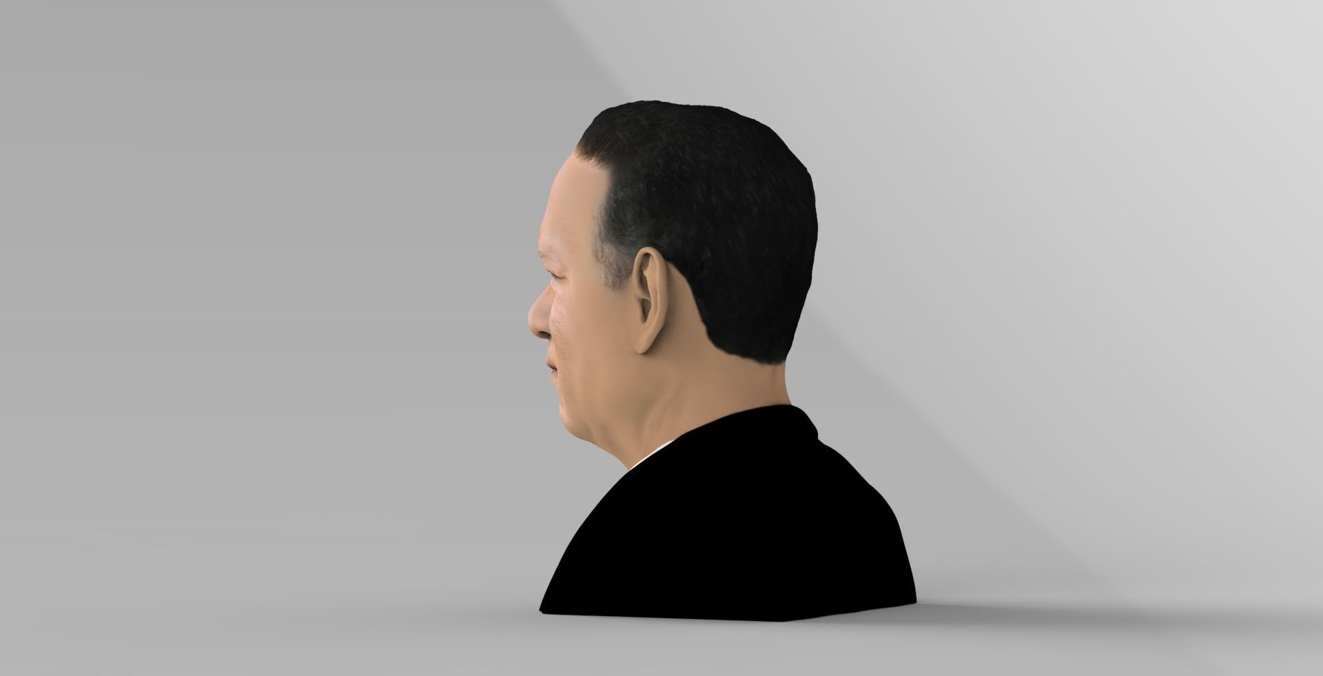 Tom Hanks bust ready for full color 3D printing 3D print model_4
