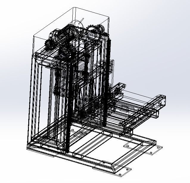 Electric elevator 3D model_8