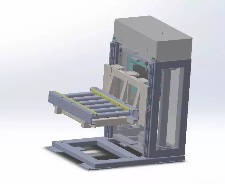 Electric elevator 3D model_0