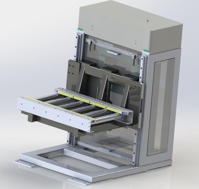 Electric elevator 3D model_4