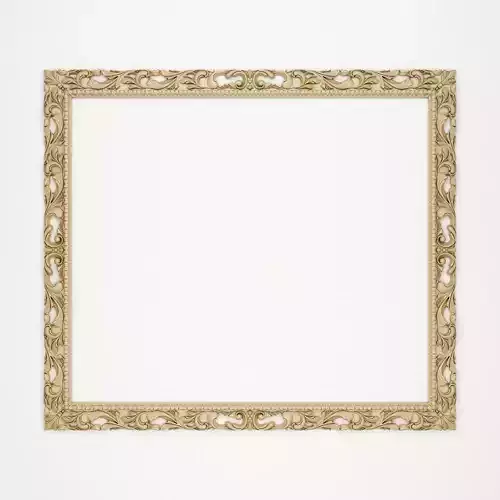 Carved mirror frame