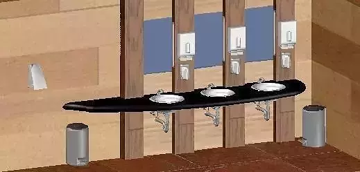 Wastafel bathroom with sinks and mirrors