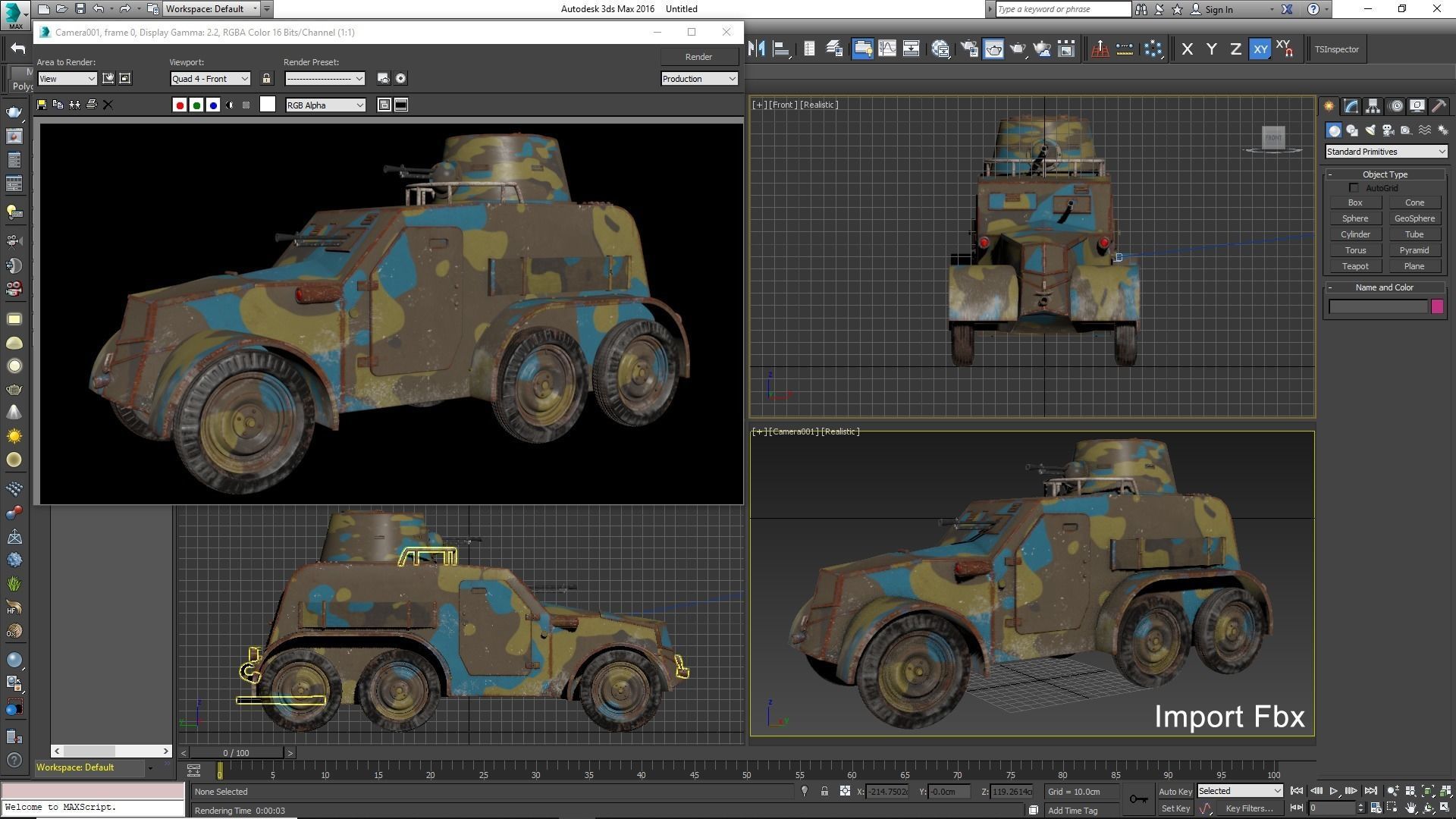OA vz 30 Armoured Car Czechoslovak Mental Ray 3D model_29