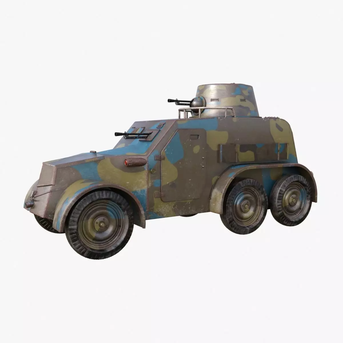 OA vz 30 Armoured Car Czechoslovak Mental Ray 3D model_0