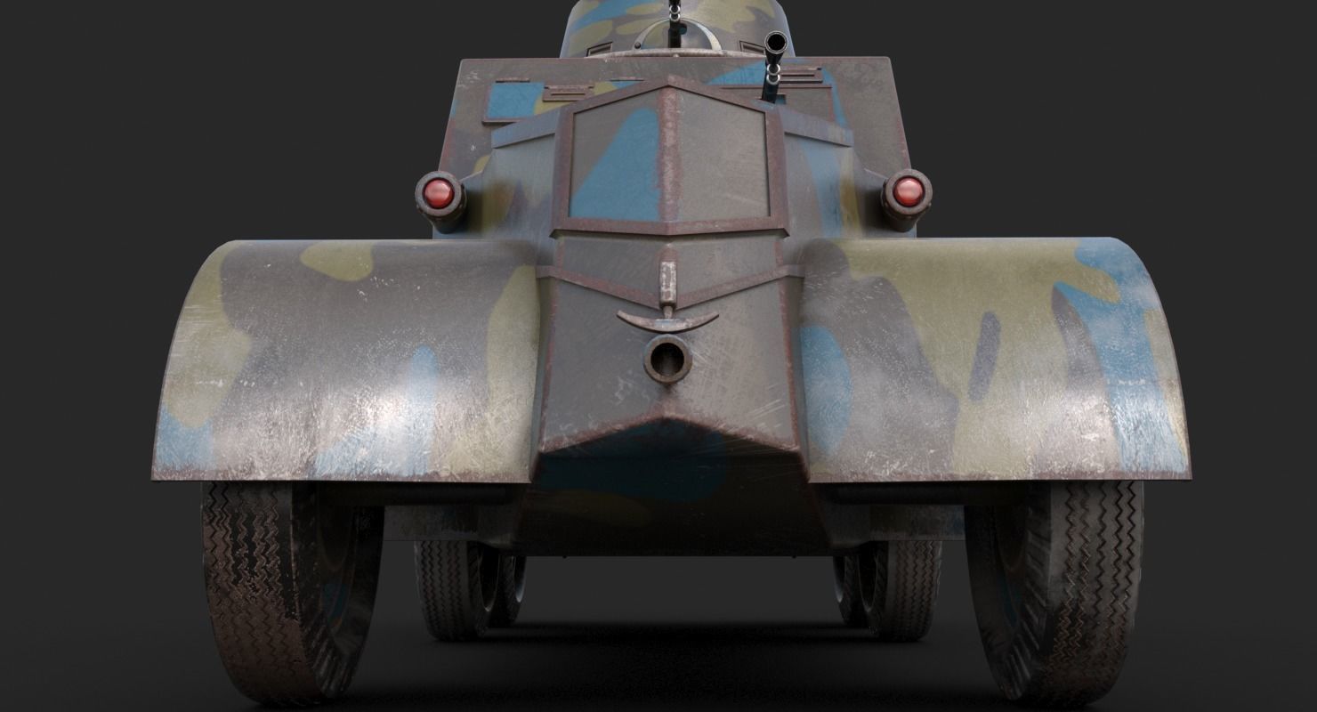 OA vz 30 Armoured Car Czechoslovak Mental Ray 3D model_13