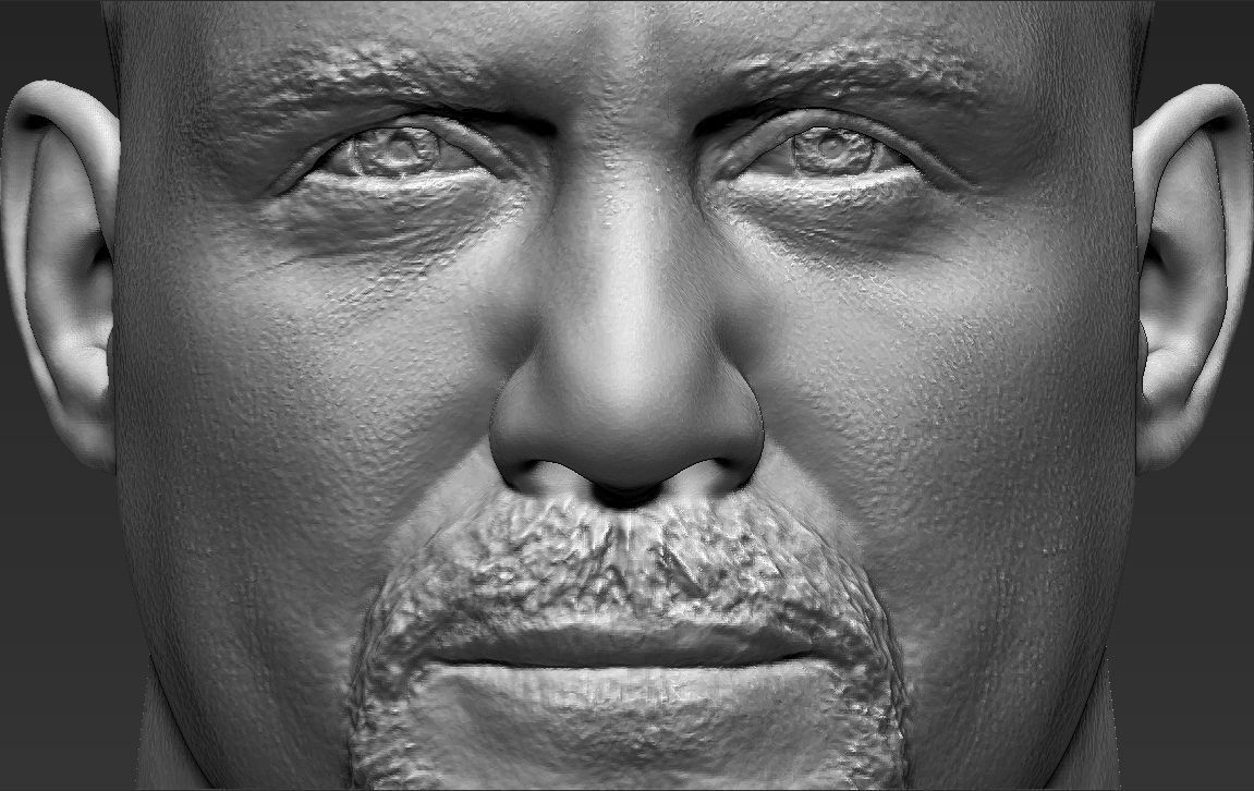 Stone Cold Steve Austin bust 3D printing ready stl obj formats 3D print model_22
