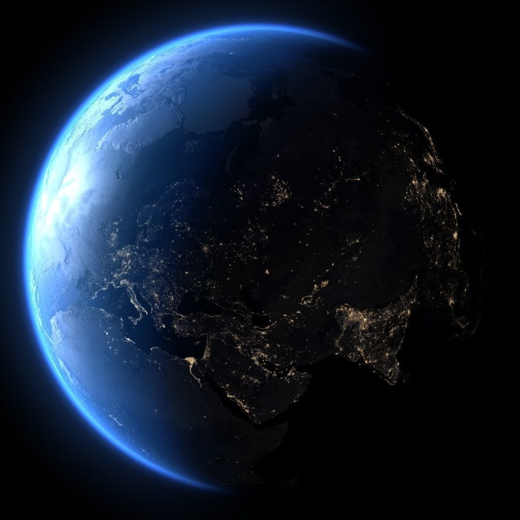 Earth in March 3D model_4