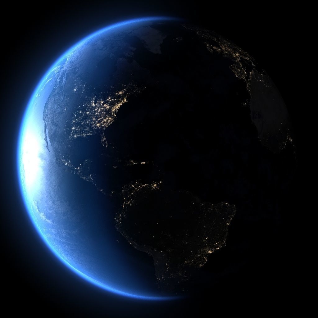 Earth in March 3D model_2