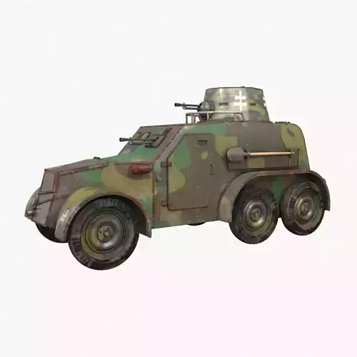 OA vz 30 Armoured Car Slowak Vray 3D model