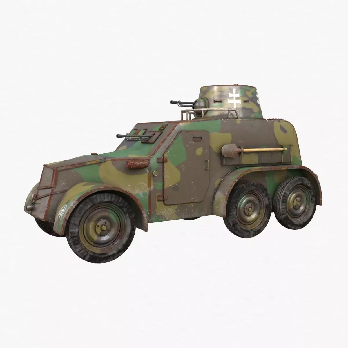 OA vz 30 Armoured Car Slowak Vray 3D model_0
