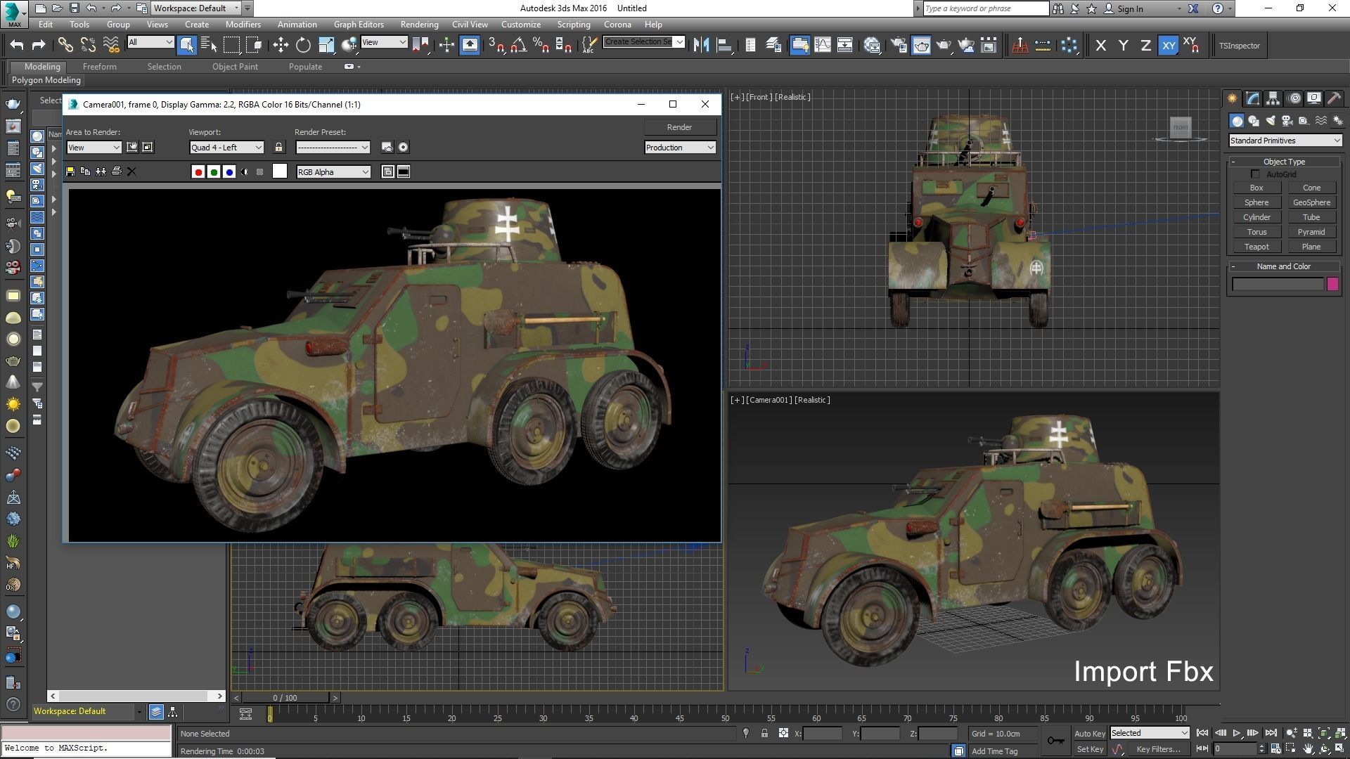 OA vz 30 Armoured Car Slowak Vray 3D model_31