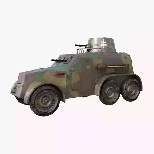 OA vz 30 Armoured Car Slowak Mental Ray 3D model