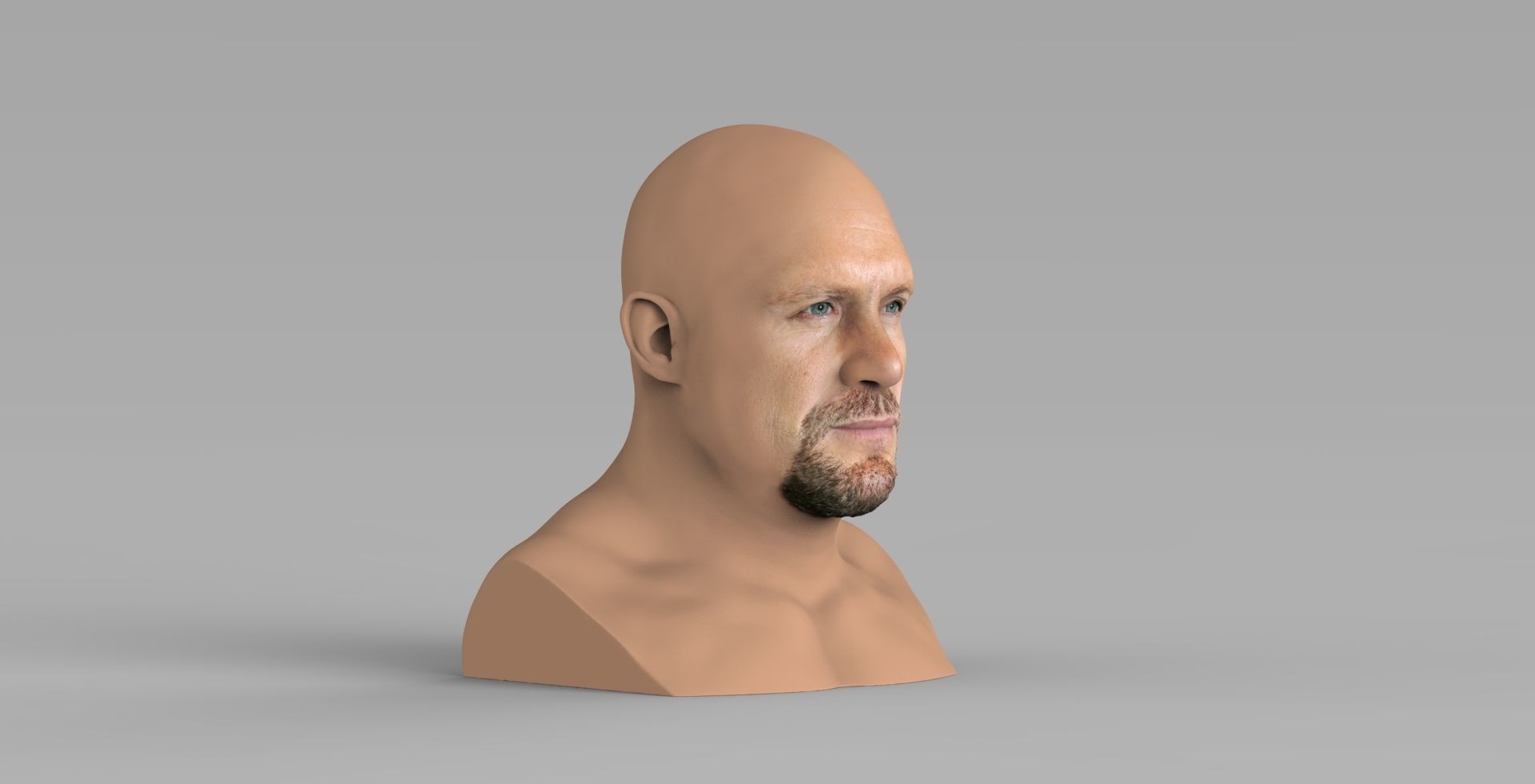 Stone Cold Steve Austin bust ready for full color 3D printing 3D print model_9